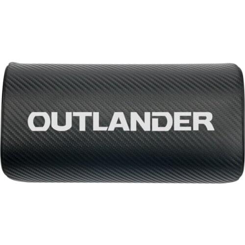 Car neck pillows both side pu leather single headrest case for Mitsubishi Outlander car accessories