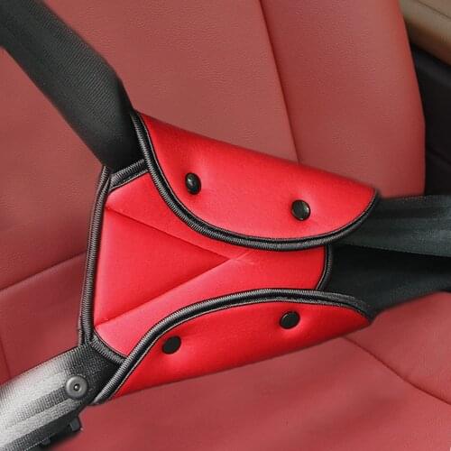 Car Safe Seat Belt Cover Soft Adjustable Triangle Safety Seat Belt Pad Clips Protection for Baby Child Belts Car Accessories