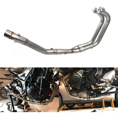 For Yamaha MT03 MT-03 YZF R3 R25 YZF-R3 Motorcycle Muffler Middle Pipe Full System Exhaust Slip-On Connector Adapter
