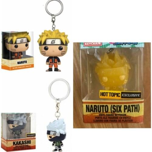 With retail box NEW Japan Anime Keychain Narutoes KAKASHI Exclusive Action Figures Toys for Kids Gift