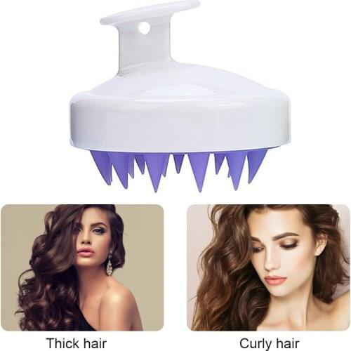 Hot Sale 1PC Silicone Head Body Scalp Massage Brush Comb Shampoo Hair Washing Comb Shower Bath Spa Slimming Massaging Brushes