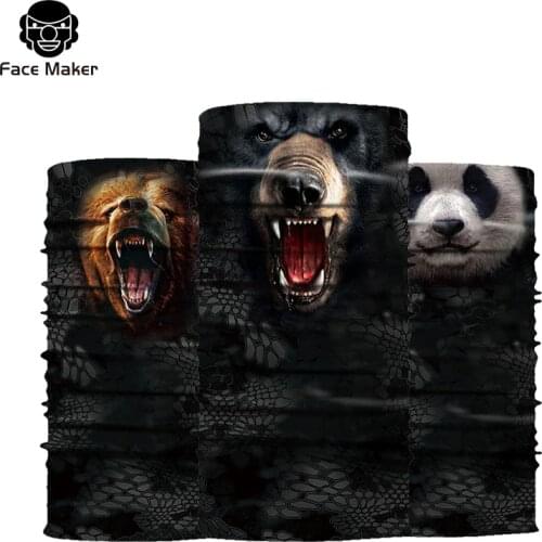 Riding mask Animals Lions Tigers Orangutans Wolf Shark Motorcycle Cycling Neck Scarf Mask Bandana Headband Cosplay Adult Masks