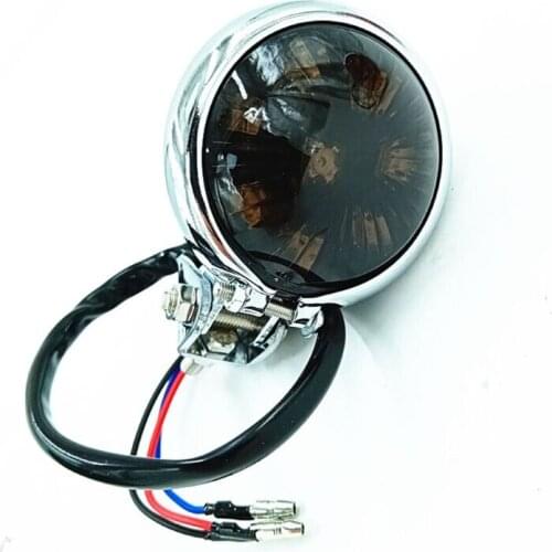 Motorcycle Red 12V LED Adjustable Cafe Racer Style Stop Tail Light Motorbike Brake Rear Lamp Taillight D7WD