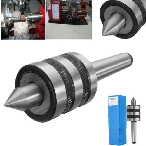 MT2 Precision Rotary Live Center Morse Taper 2MT Triple Bearing Lathe Medium for High Speed Turning CNC Work