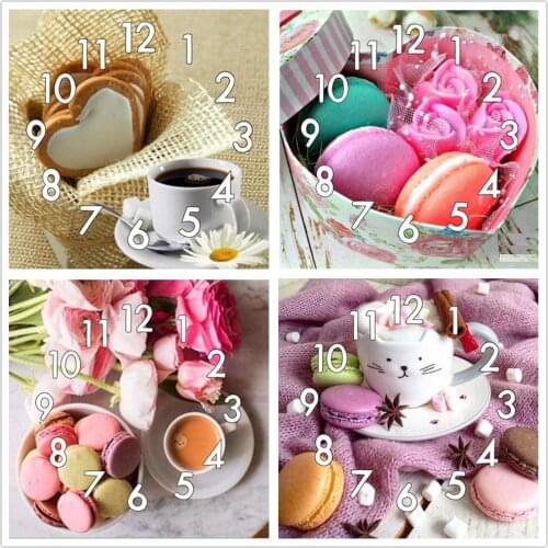 Dpsupr 5D Diamond Painting Kit With Clock Mechanism Cross stitch Full Square Round Diamond Embroidery Candy Mosaic Home Decor