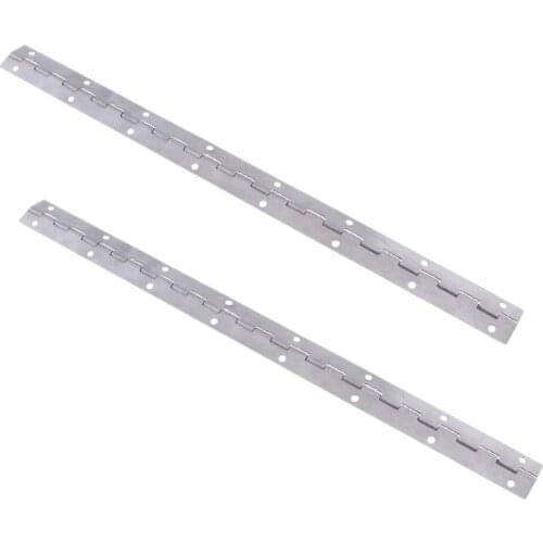 Continuous Hinge with Holes, 1 inch Open Width, 15 inch Long (Pack of 2)