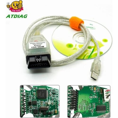 New Arrival Single Cable Mini-VCI J2534 FOR TOYOTA TIS Techstream V13.00.022 Diagnostic Cable MINI VCI