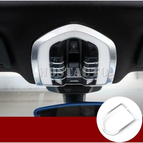 Interior Roof Front Reading Light Trim Cover For Porsche Panamera 2010-2016 1pcs Silver/Blue/Red Car Accessories Interior