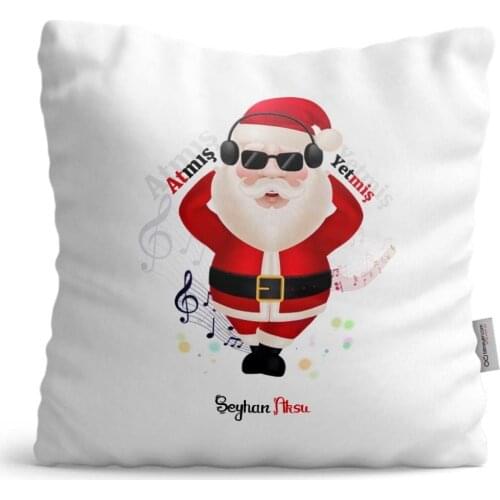 Personalized Santa Claus Satin Pillow-2