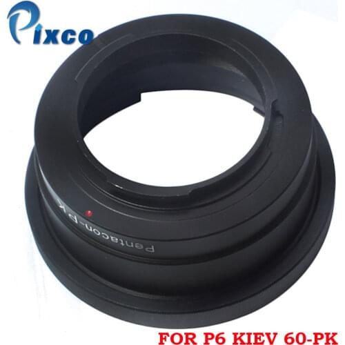 Pixco P6 Kiev 60-PK Suit For Pentacon 6/Kiev 60 Lens to Pentax PK K Mount Adapter K5,K5II,K7,Kx,Kr
