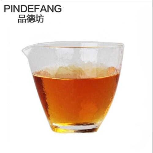 PINDEFANG Superior Artistic Japanese Zen Mug Purely Manual Made of Heatable Glass Art of Cup Kung-fu teaware Zen Tea Set Cup