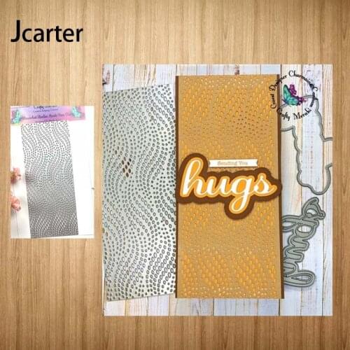 Rectangle Dot Hole Background Metal Cutting Dies Craft Handmade Knife Mould Blade Punch Stencils Dies Cut for Scrapbooking Model