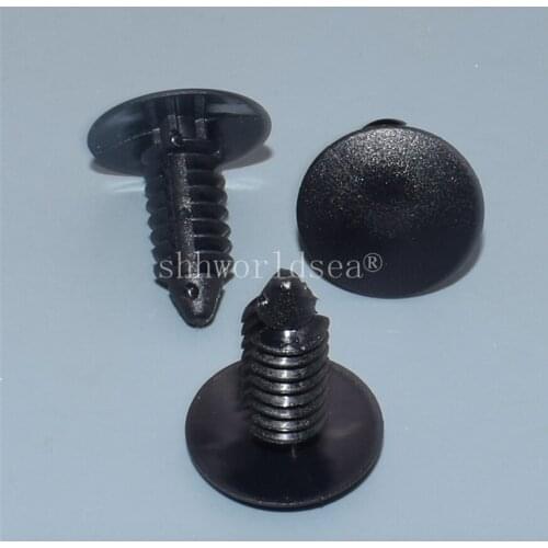 Shhworldsea Auto Fastener fit 8mm Hole Car Clips Fender Bumper Shield Retainer Plastic Rivet For GM For Ford Automobile