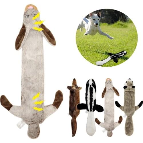 Dog Pet Plush Toy Funny Interactive Fleece Chew Squeak Toys For Puppy Sounding Pet Toy for Small Medium Dogs Bulldog Chihuahua