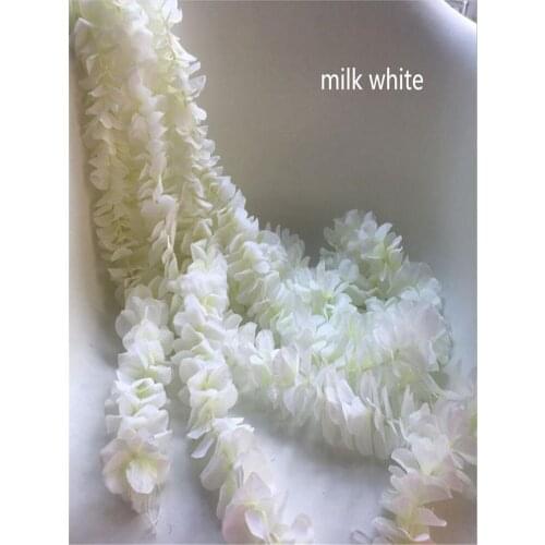 80"(200cm) Super Long Artificial Silk Flower Hydrangea Wisteria Garland For Garden Home Wedding Decoration Supplies