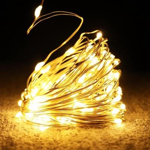 Led Strings Copper Wire 1M5M10M Christmas Garland forIndoor, Bedroom, Wedding, Baking Cake Flowers Decoration BatteryFairy Light
