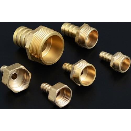 1/8" 1/4" 3/8" 1/2" 3/4" NPT Male To Hose Barb Hosetail Brass Pipe Fitting Connector Coupler Water Gas Fuel
