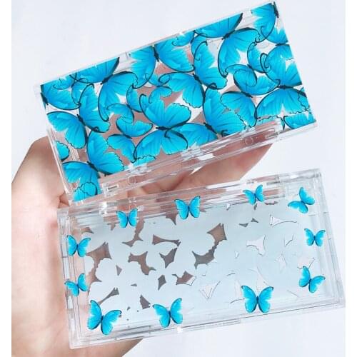 10/pack Wholesale False Eyelashes Box Package Fake 25mm Mink Eyelashes Butterfly Packaging Box Faux Cils Makeup Lashes Box Cases