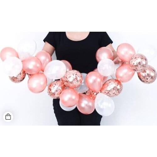 100pcs 5inch mini Transparent Rose Gold Balloons Latex Helium Happy Birthday Party Supplies Baby Shower Wedding Decor