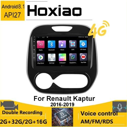 For Renault Kaptur Captur 2016 2017 2018 2019 Car Radio 2 din Multimedia Stereo Navigation GPS Stereo Android 8.1 Voice Control