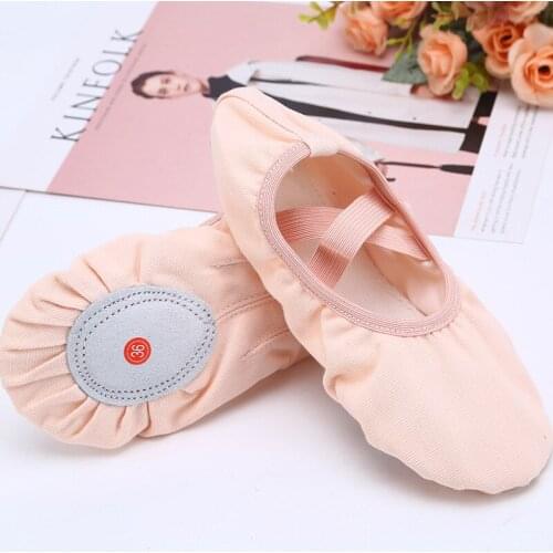 Lace Free Yoga Fitness Dance Shoes Ballet Shoes for Children Kids Soft Bottom Aerobics Shoes Dance Shoes