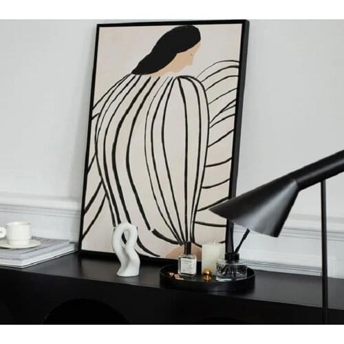 Home Decoration abstract Canvas Oil Painting Retro Poster Print Pictures With Frame Nordic Wall Art Retro Living Room Design