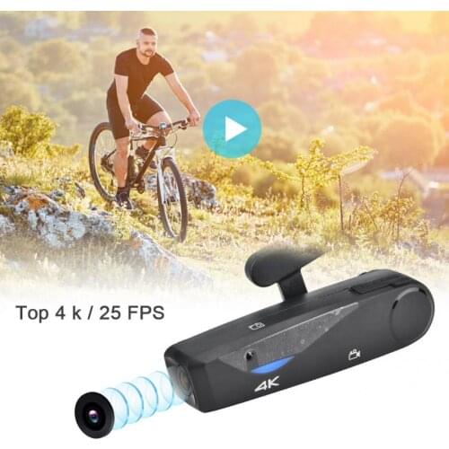 Head Wear Digital Video Camera 4K/25fps 400W WiFi Camcorder with 2.4G Remote Controller