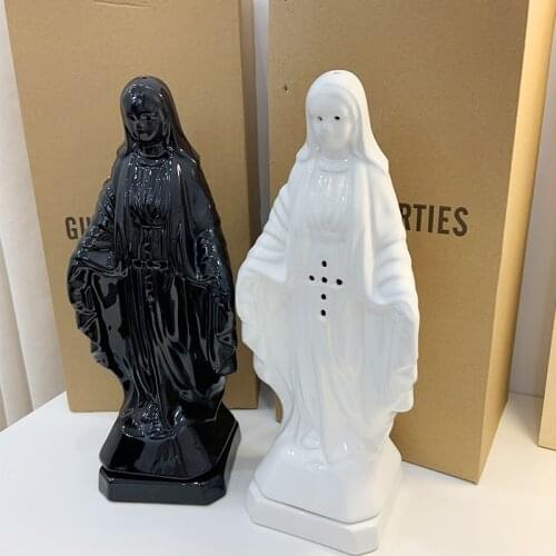 32cm Virgin Mary Ceramic Incense Burner Incense Stick Wack Mar Furniture Decoration