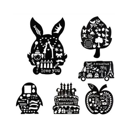 Theme Lace Ruler Diy Handmade Drawing Template Openwork Student Stationery Tool Material Board Plastic 3 Years Old 2021