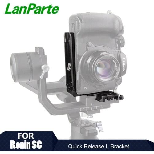 Lanparte Ronin SC Quick Release L Shape Bracket Camera Mount Plate for Vertical shooting for DSLR for DJI Gimbal Accessories