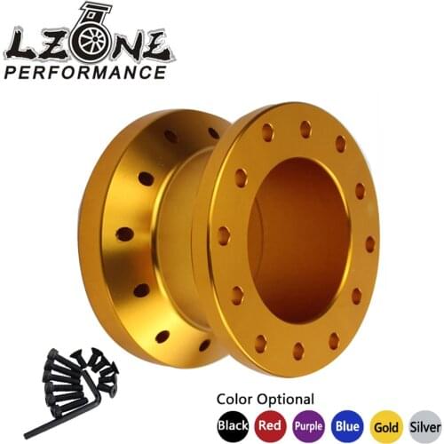 LZONE - 12 Holes Steering Wheel Heightening Device/Extension Adaptor 5CM Steering Wheel Spacer JR-SWF11