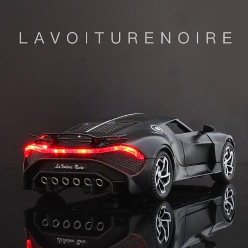 1:32 Bugatti Lavoiturenoire Alloy Sports Car Model Diecasts & Toy Vehicles Metal Car Model Simulation Sound Light Childrens Gift