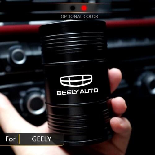 For Geely Atlas Boyue NL3 Emgrand X7 EmgrarandX7 EX7 SUV GT GC9 Borui Coolray Car Aluminum Alloy Ashtray Creative Customize Logo
