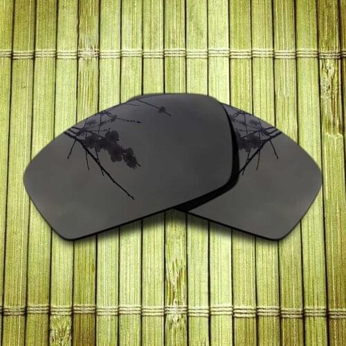 Polarized Replacement Lense For-Oakley Square Whisker Sunglasses Frame True Color Mirrored Coating - Black Options