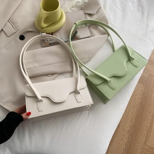 Luxury Brand Deisgner Shoulder Bag Womens Pu Leather Baguette Ladies Handbag Fashion Underarm Purse New Arrival Women Bag