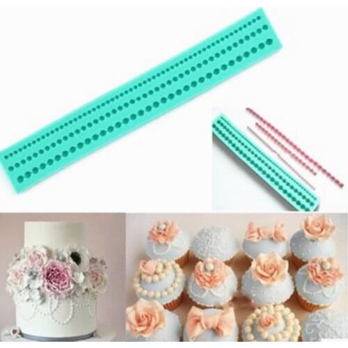 Silicone Cake Mold Fondant Cake Decorating Tools Long Pearl Chain Shape Cake Silicone Mould Baking &Pastry Cake Tools Bakeware