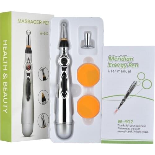 Pain Relief Therapy Pen Electronic Acupuncture Pen Energy Heal Massage Body Head Massage Safe Meridian Health Care Helper