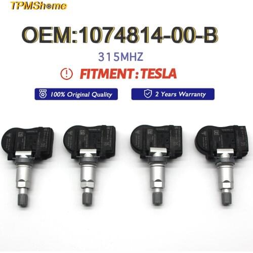 TPMS Sensor 1074814-00-B Tire Pressure Monitoring System 315MHz FOR TESLA OEM-Grade 107481400B Tyre Air Pressure Monitor Sensor