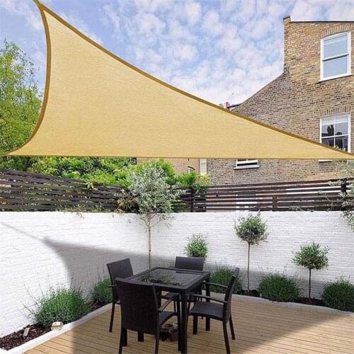 Waterproof Sun Shelter Triangle Sunshade Outdoor Canopy Garden Patio Pool Shades Sail Awning Camping Shade Cloth Large