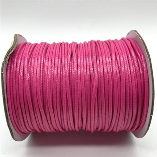 0.5/0.8/1/1.5/2mm Rose Waxed Cotton Cord Waxed Thread Cord String Strap Necklace Rope For Shamballa Bracelet Making