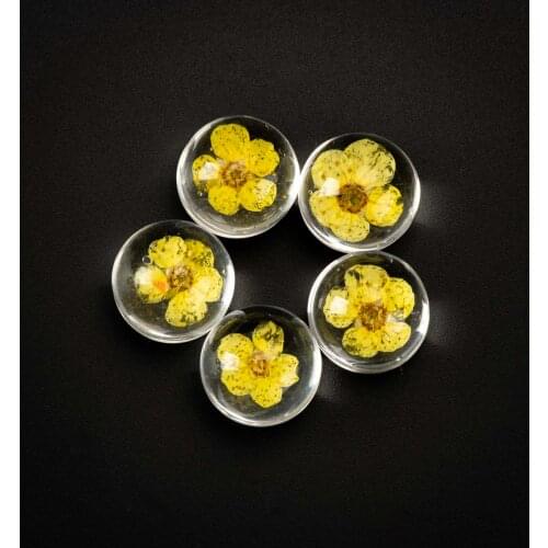 16# No Hook Hand-made Flower Glass Bead Glass ball Not Wooden Beads For DIY Necklace Jewelry Making Beads #IZ212