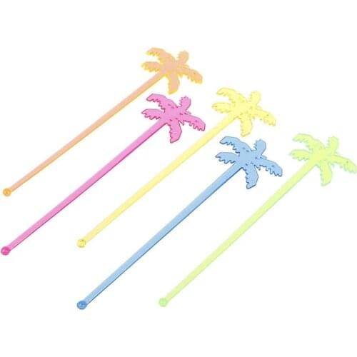 Ladle Stirrer Swizzle Sticks Coconut Tree Bar Puddler Muddler Stirring Cocktail Drink Mixer Mixing sticks 50pcs
