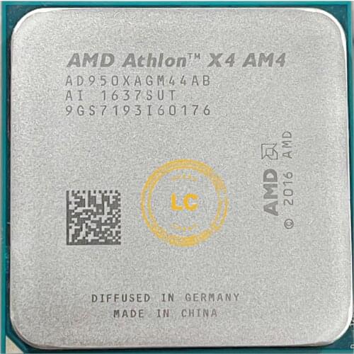 AMD Athlon X4 950 3.5GHz Quad-Core Quad-Thread 28NM 65W CPU Processor YD950XAGM44AB Socket AM4