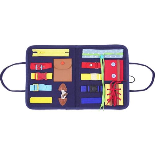 Montessori Baby Busy Board Early Educational Toys Fine Motor Training Self-Care Ability Children Game Preschool Kids Sensory Toy