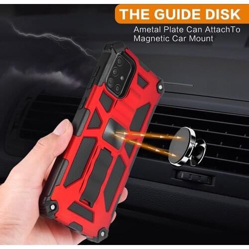 Armor Shockproof Magnetic Ring Holder Phone Cover for Samsung S20 S10 Plus Note 20 Ultra A70 A51 A71 Protector Case Coque Funda