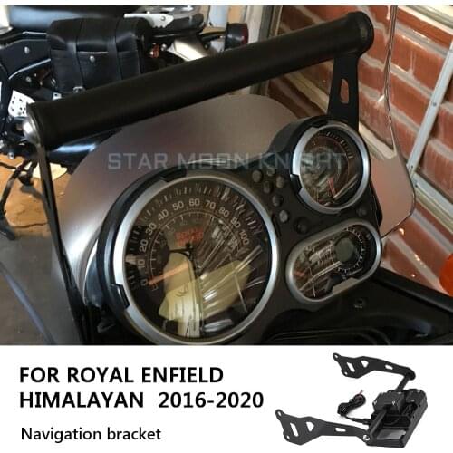Motorcycle Windshield Stand Holder Phone Mobile Phone GPS Navigation Plate Bracket For ROYAL ENFIELD HIMALAYAN 2016 - 2021