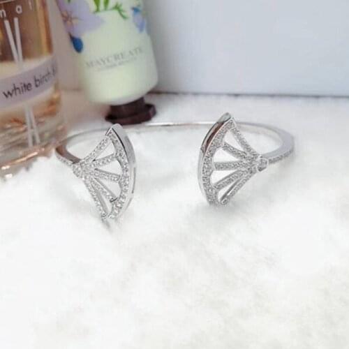 Designer Fashion 925 Sterling Silver Jewelry 3A Cubic Zirconia Party Bangle