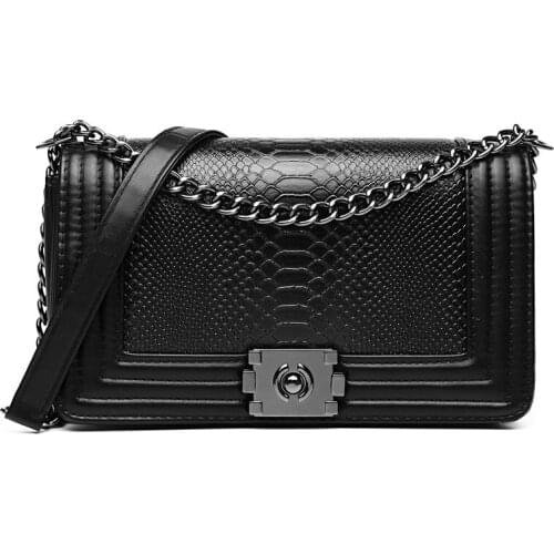 Designer purse female single Shoulder Bag Luxury Brand Women Bag Snake Crossbody bag for Women Leather Handbags Sac A Main