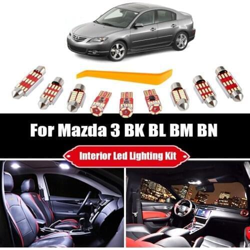 For Mazda CX-3 CX-5 CX-7 CX-9 CX3 CX5 CX7 CX9 Canbus Vehicle LED Interior Dome Map Light License Plate Light Accessories