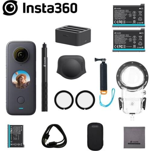 Insta360 One X2 360 5.7K Panorama VR Vedio Action Camera 10M Waterproof FlowState Stabilization Sport Camera